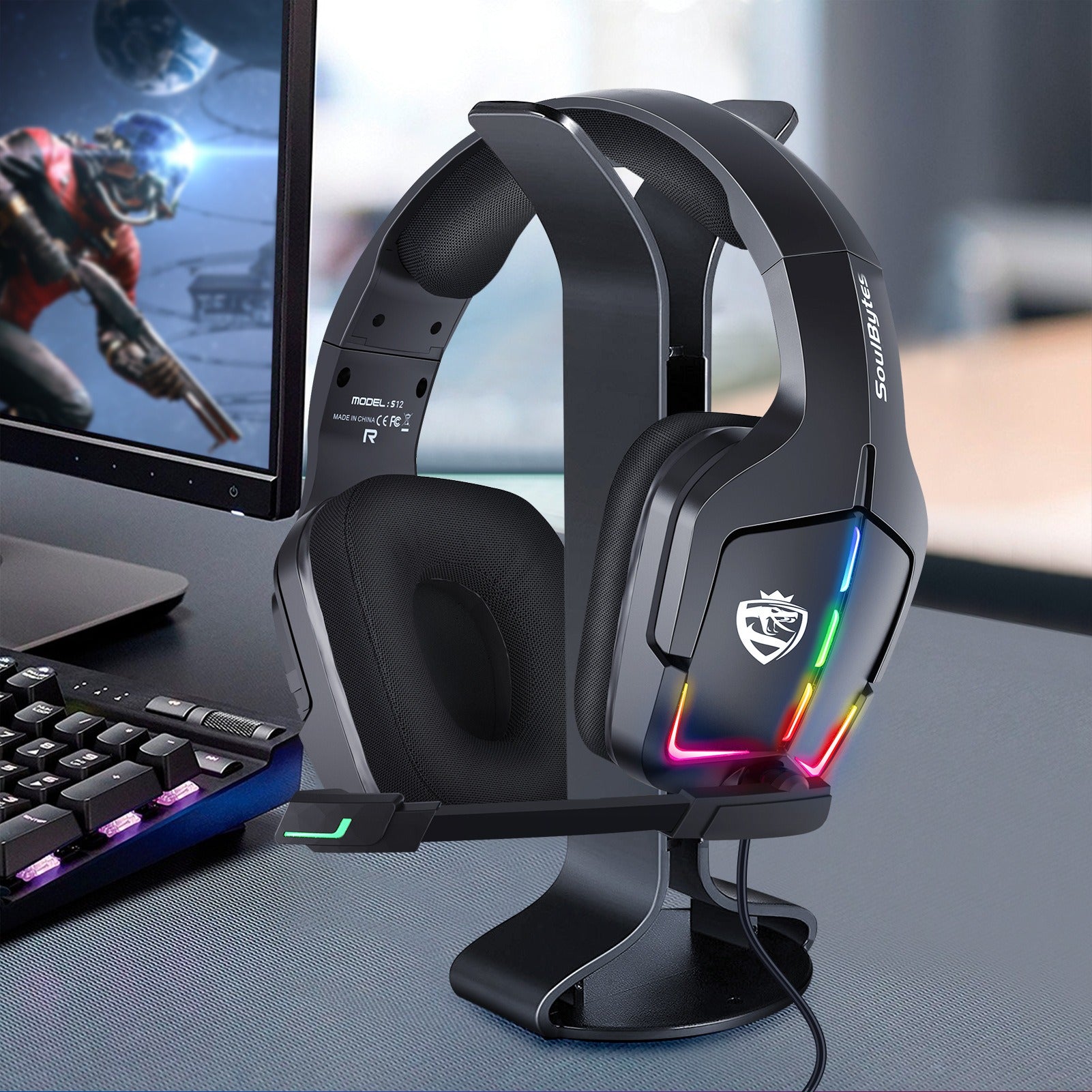 S12 Wired RGB Gaming Headset