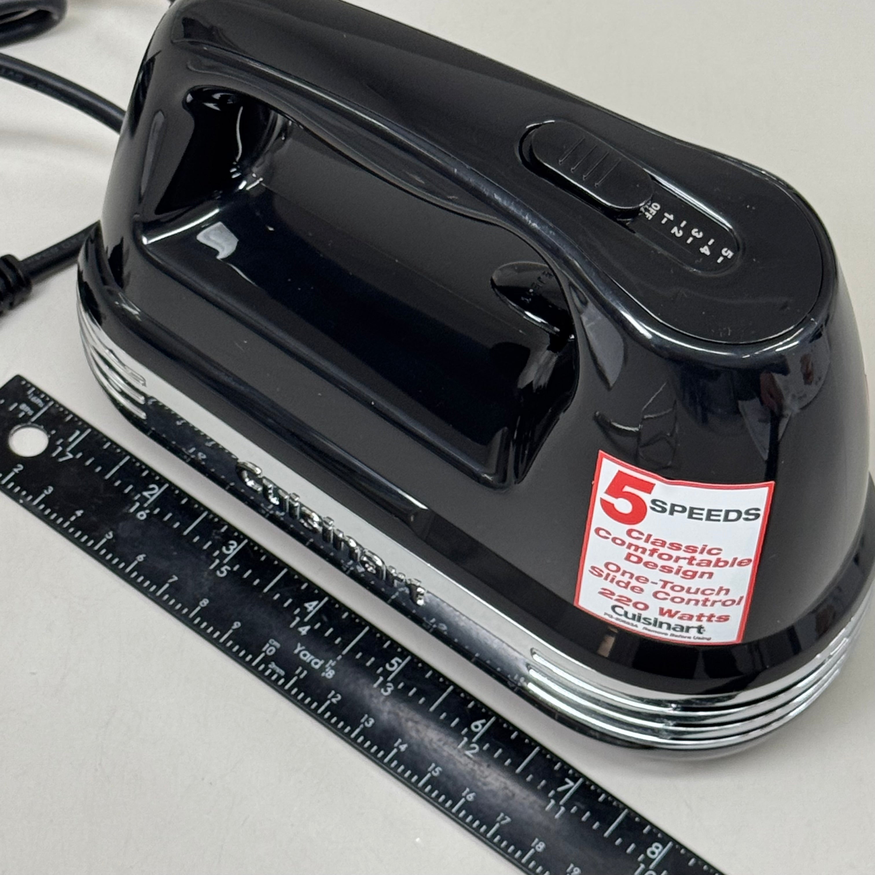 CUISINART Power Advantage 5-Speed Hand Mixer 220 Watt Black HM-50BK