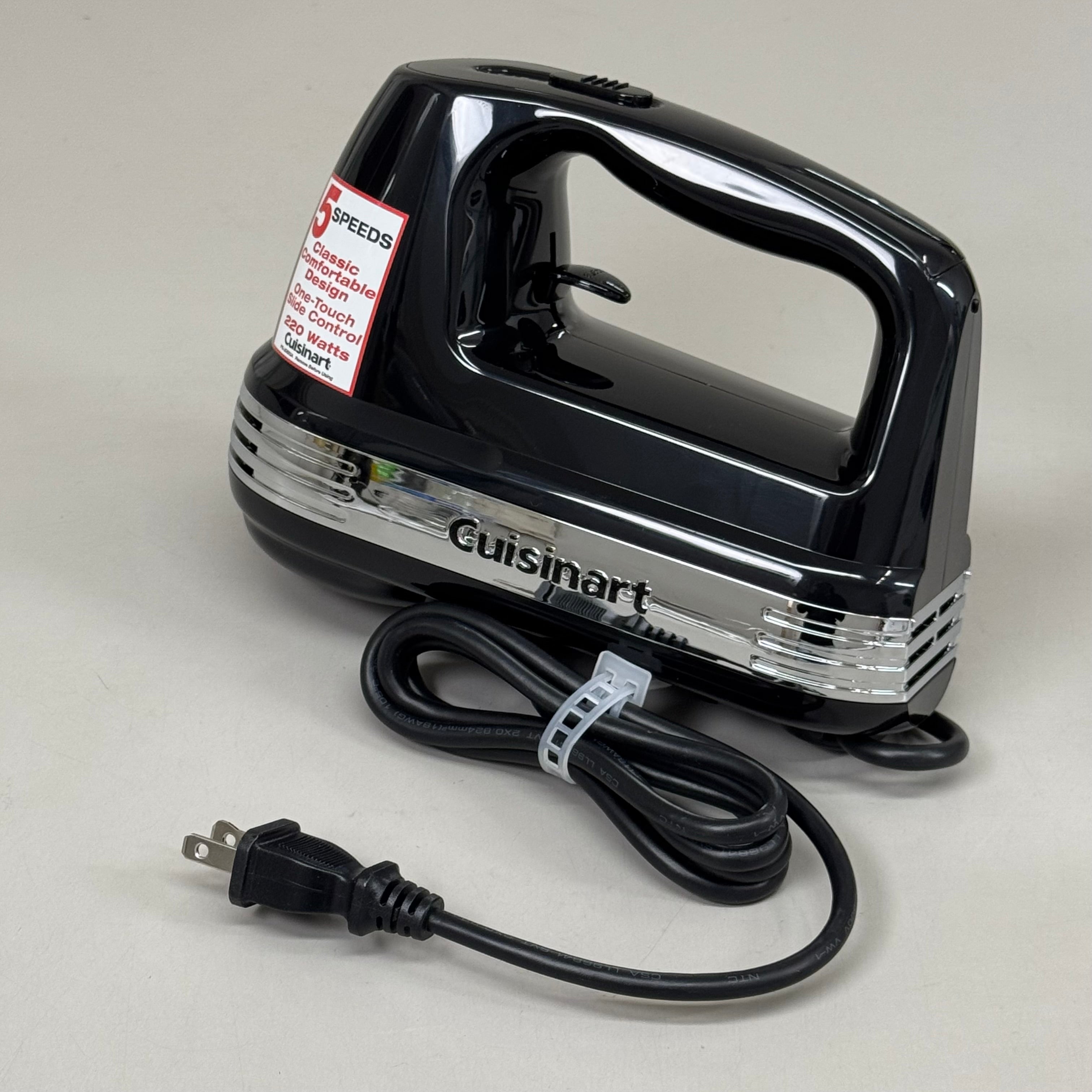 CUISINART Power Advantage 5-Speed Hand Mixer 220 Watt Black HM-50BK