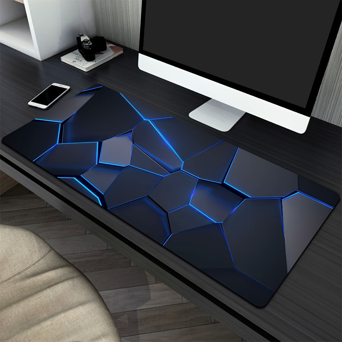 Durable Geometric Gaming Mouse Pad