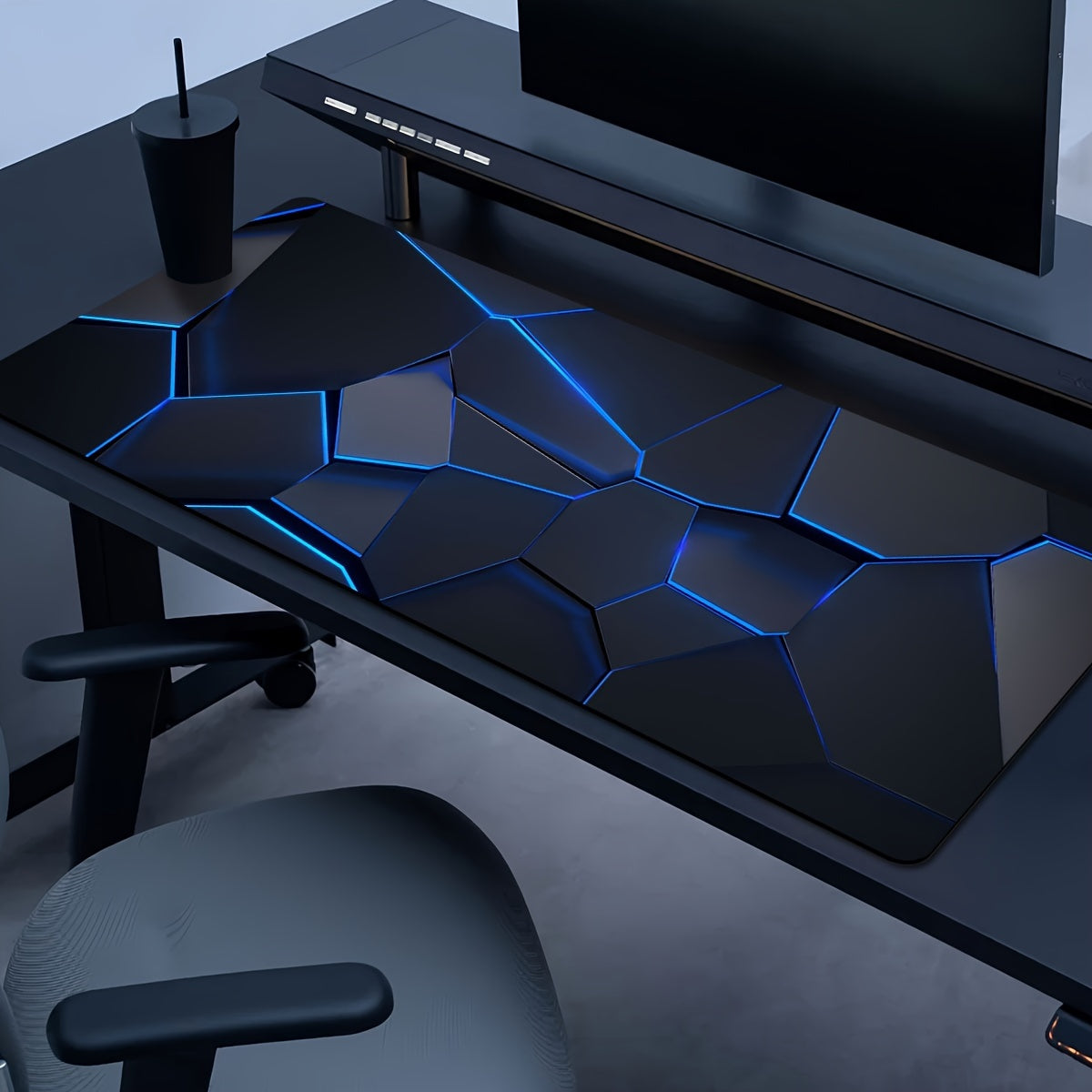 Durable Geometric Gaming Mouse Pad
