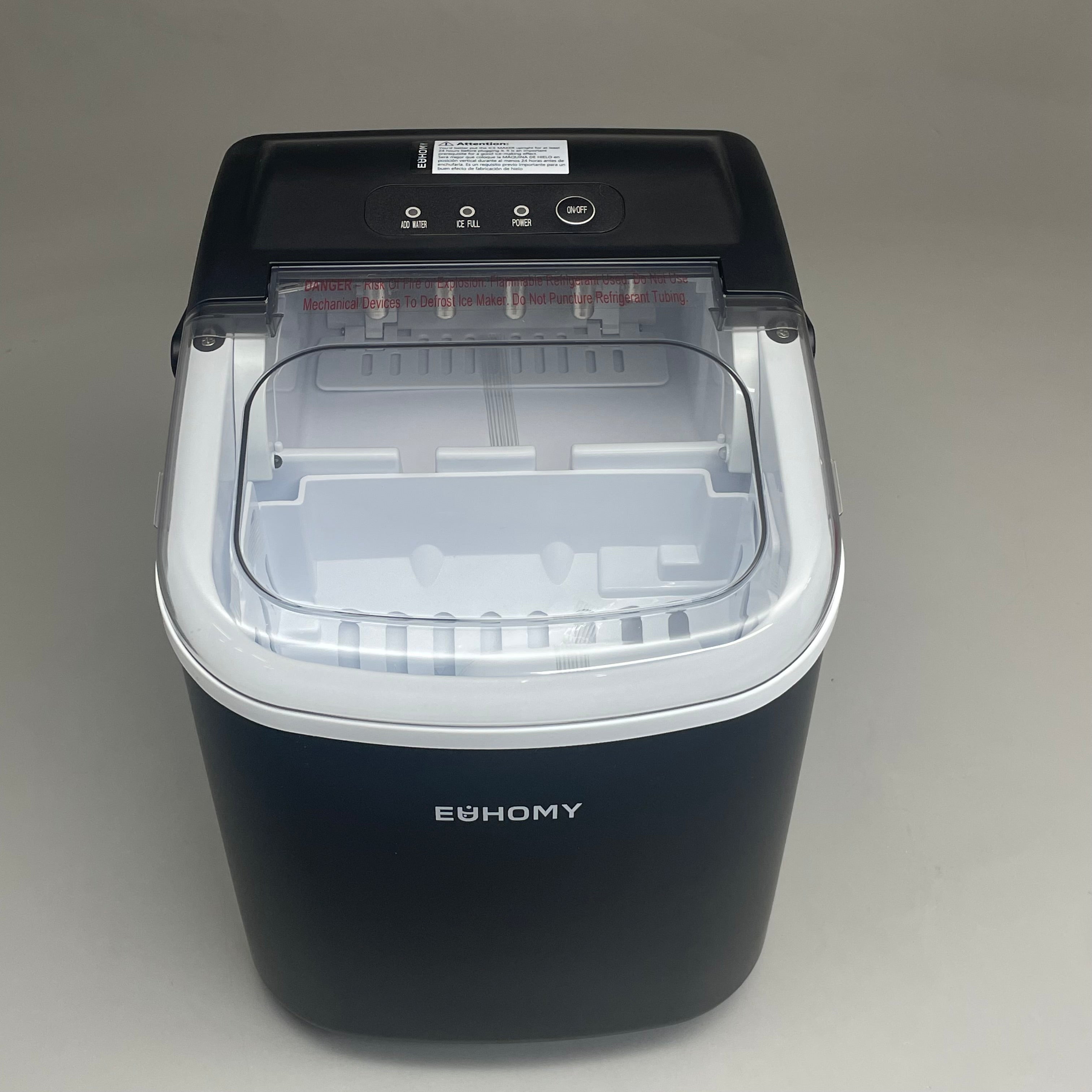 EUHOMY Counter Top Ice Cube Maker Machine 115v Black IM-06D