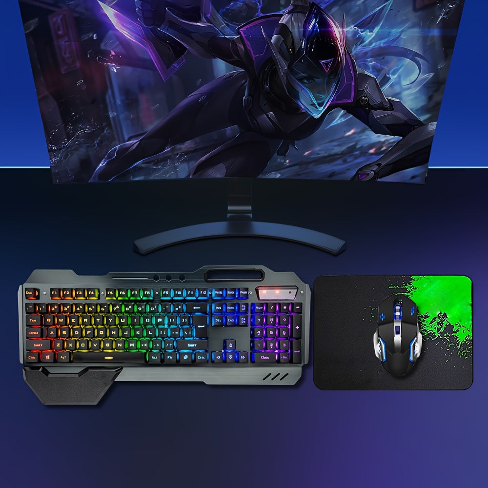 Wireless Gaming Keyboard and Mouse Set