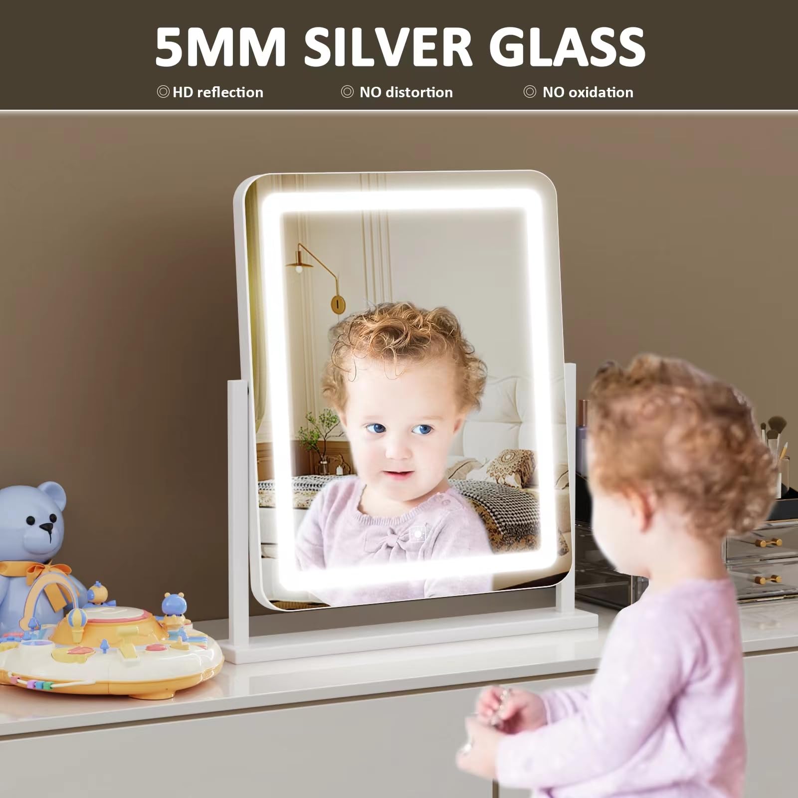 15.2" LED Makeup Vanity Mirror with Lights