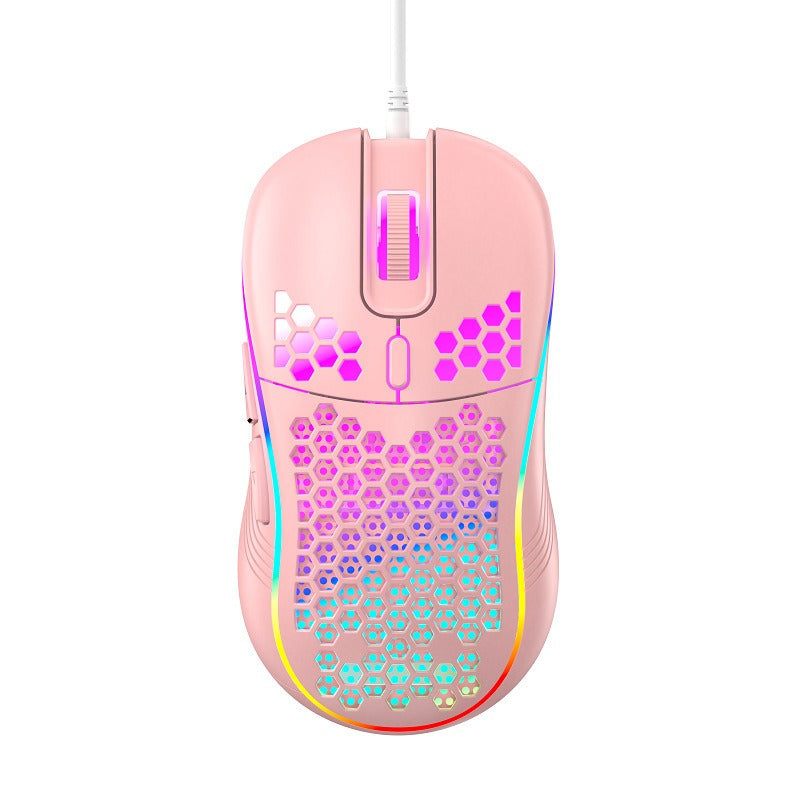 Lightweight Wired Gaming Mouse with RGB Lights