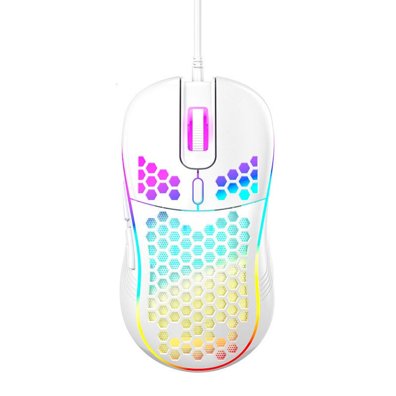 Lightweight Wired Gaming Mouse with RGB Lights