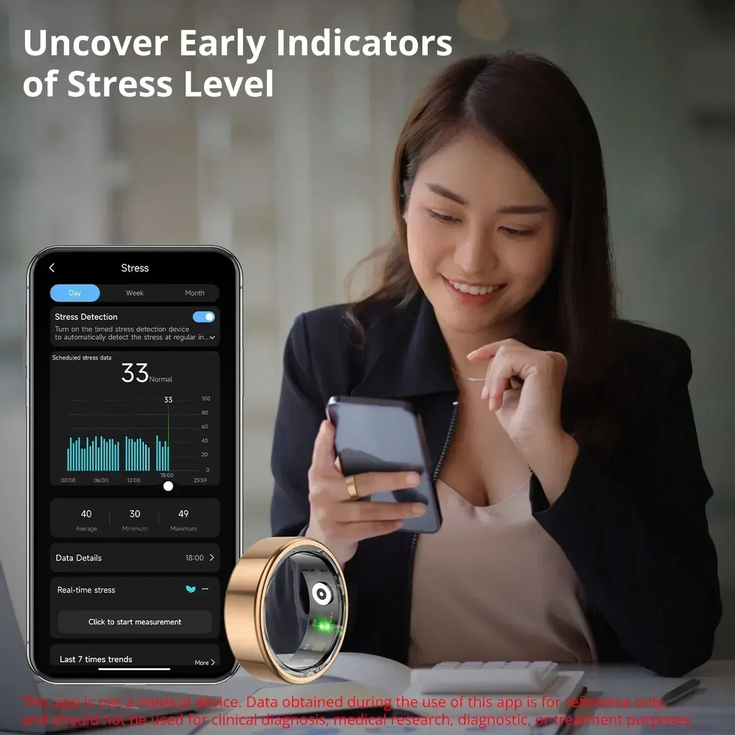 R02 Smart Ring with Charging Case