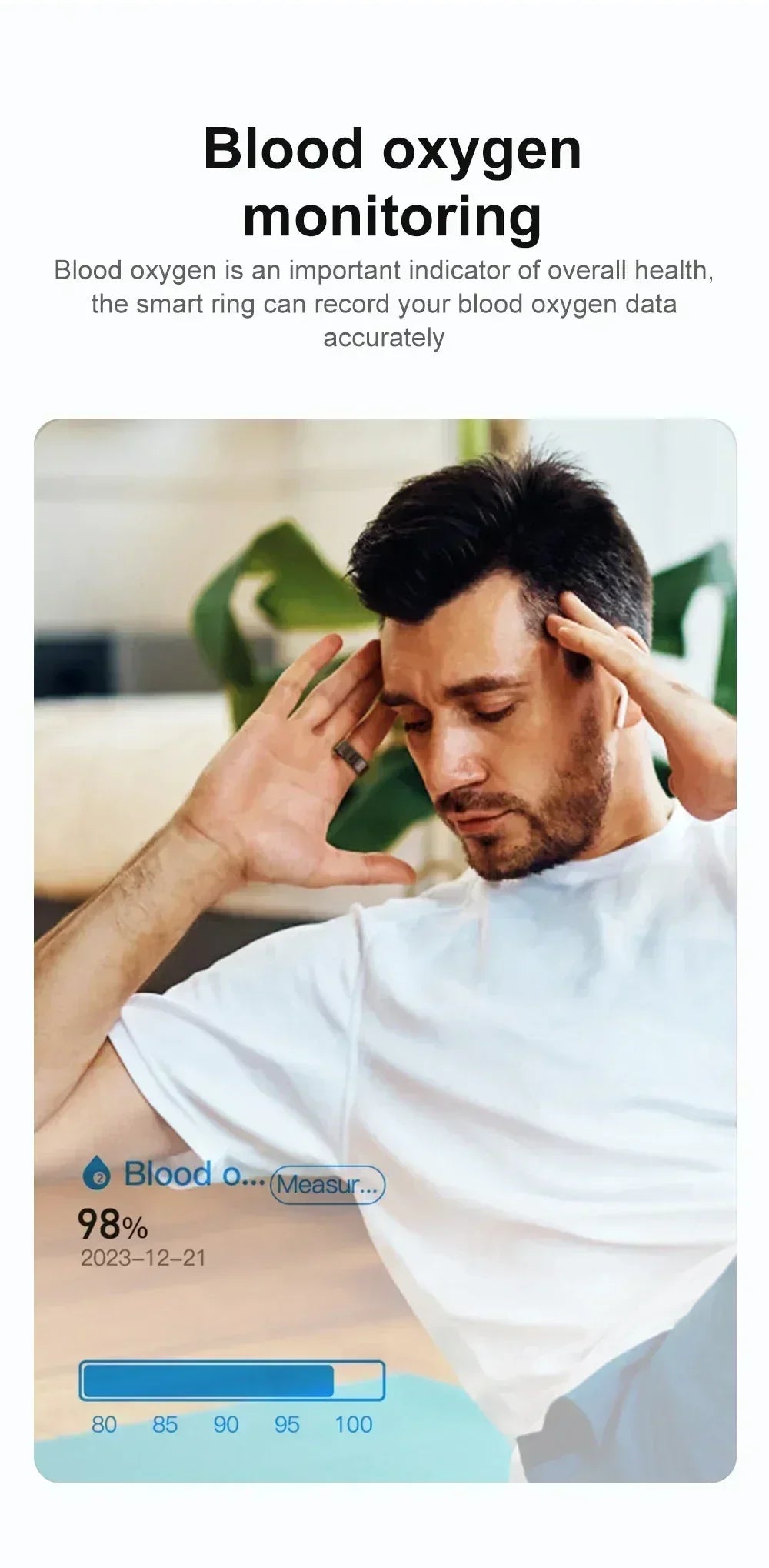 R02 Smart Ring with Charging Case