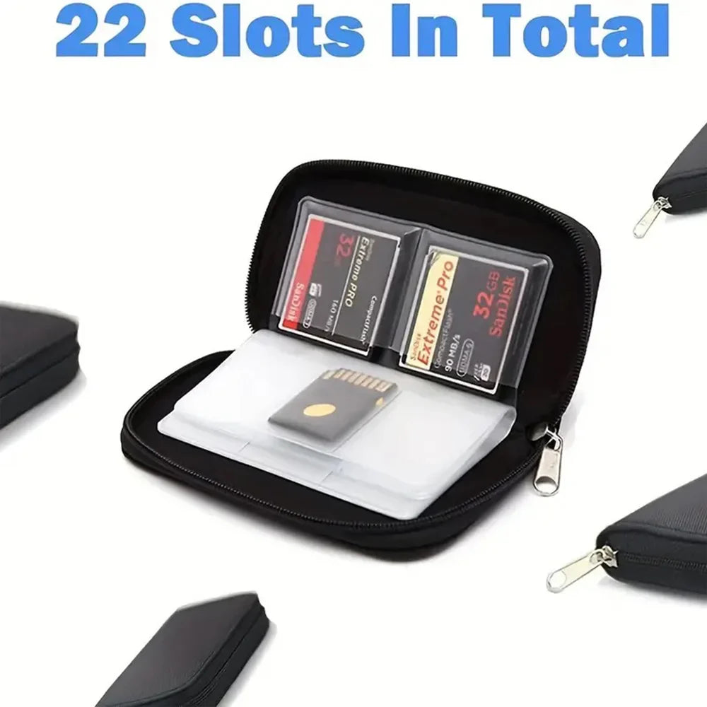Memory Card Storage Case 22 Slots Holder