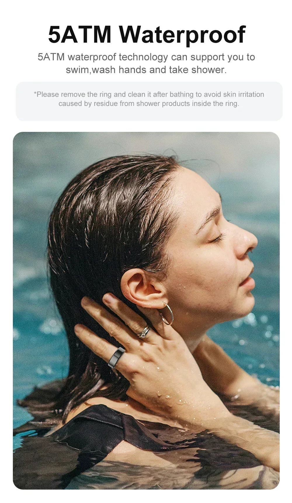 R02 Smart Ring with Charging Case