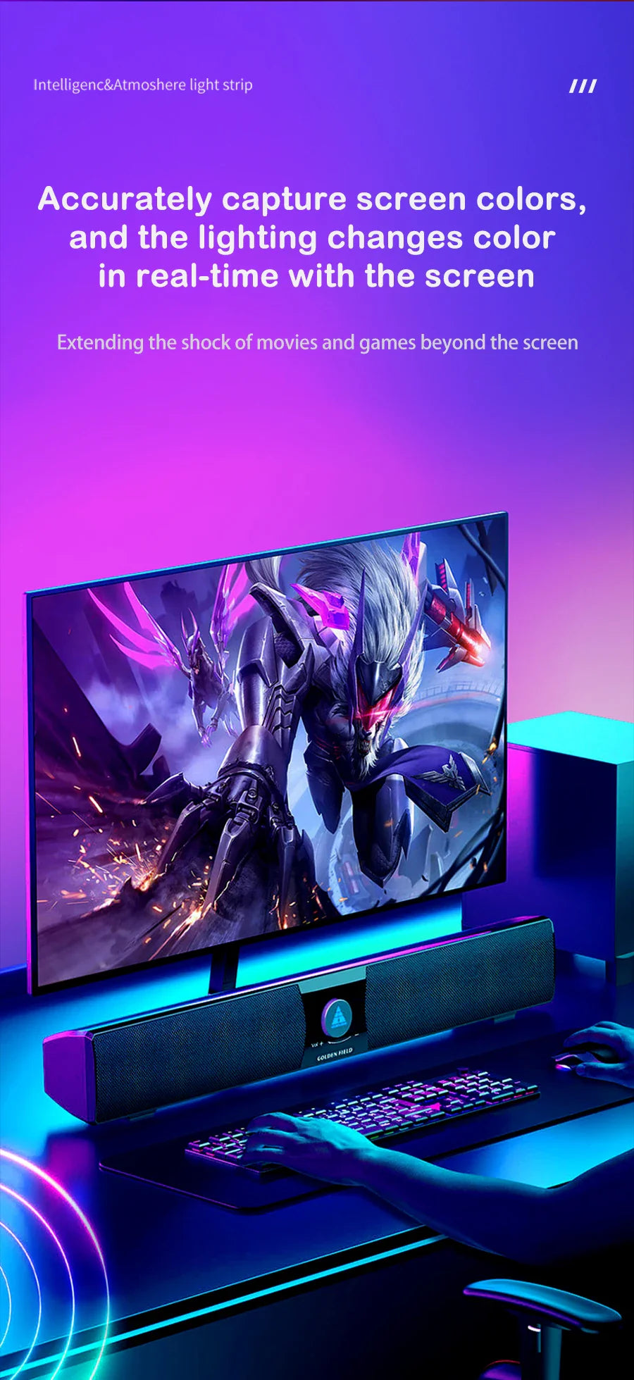 Smart RGB LED Strip Lights for Gaming