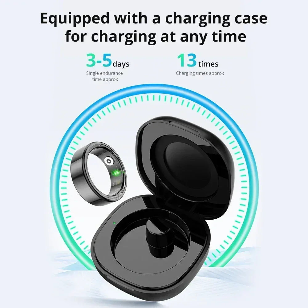 R02 Smart Ring with Charging Case