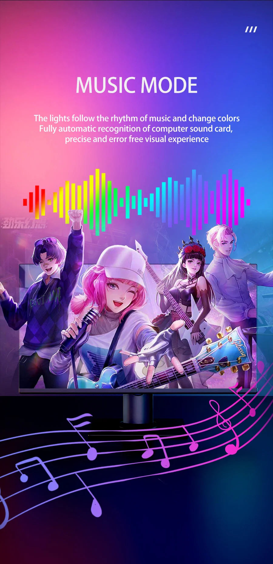 Smart RGB LED Strip Lights for Gaming