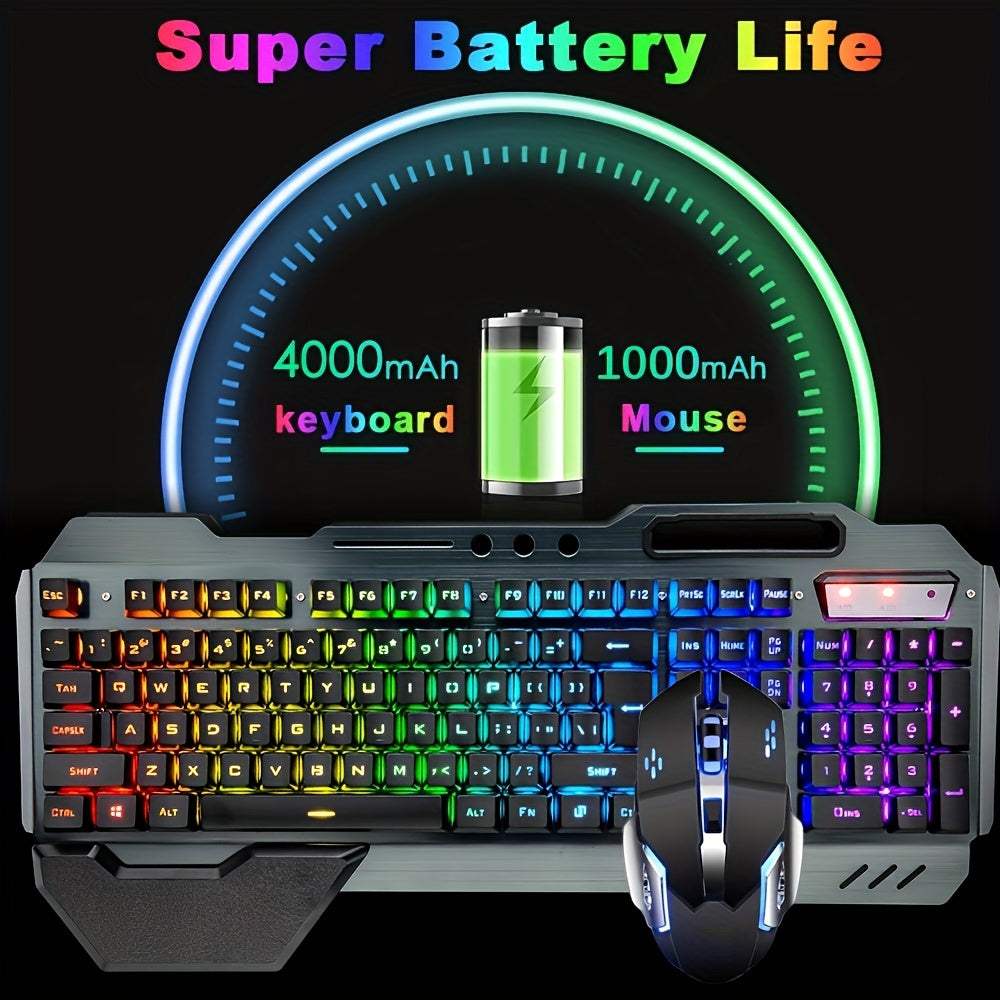 Wireless Gaming Keyboard and Mouse Set