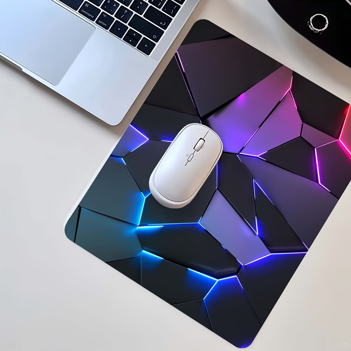 Durable Geometric Gaming Mouse Pad