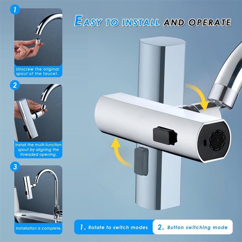 Universal Rotating Kitchen Faucet Water Nozzle