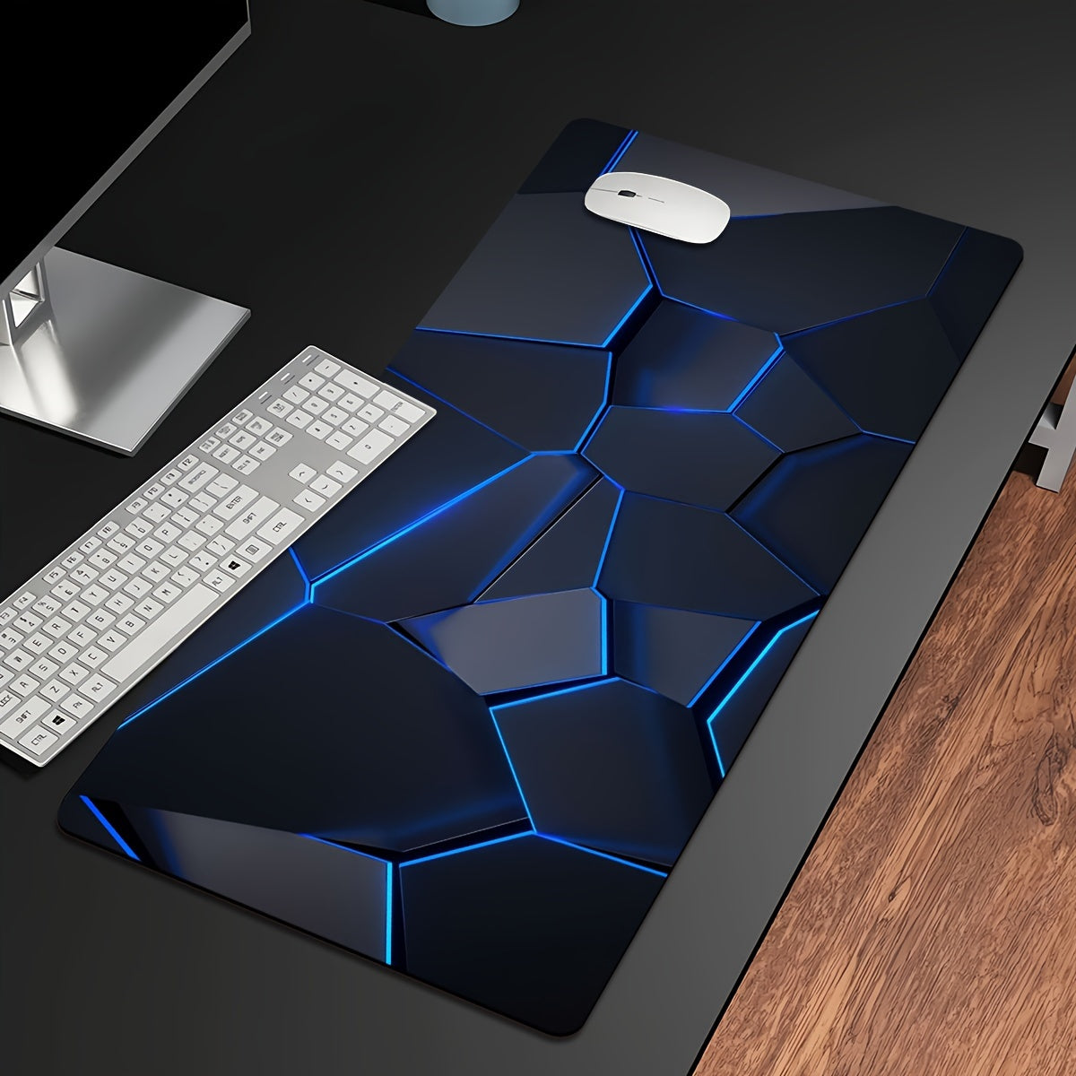 Durable Geometric Gaming Mouse Pad