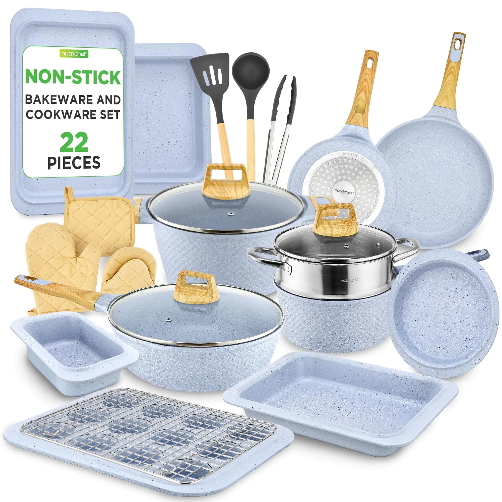 22-Piece Cookware & Bakeware Set