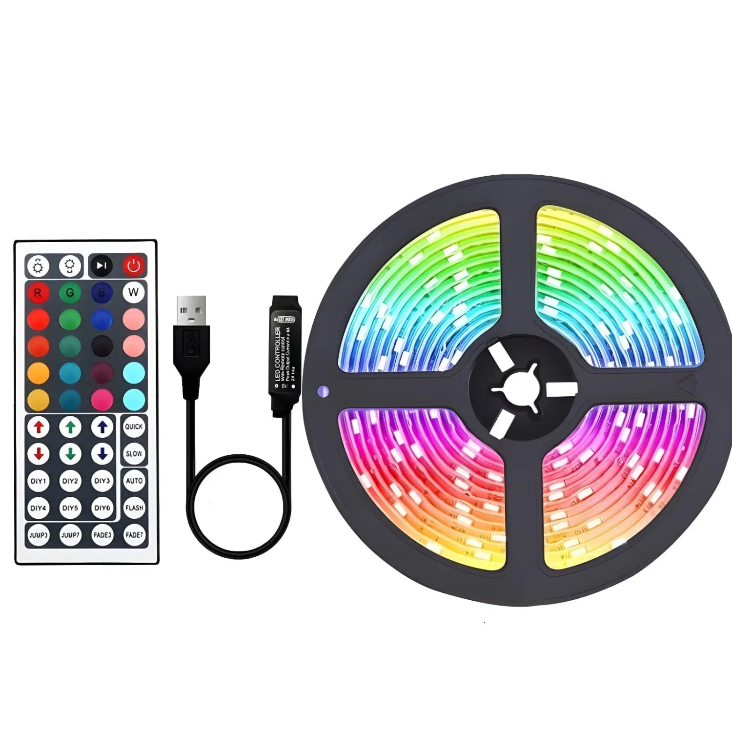 Smart LED Lights Bluetooth RGB Strip with Remote Control
